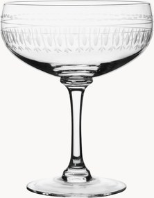 Mondgeblazen kristallen cocktailglazen Ovals, 2-delig