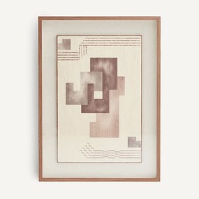 Schilderij met geometrisch motief op doek, ADRIANO