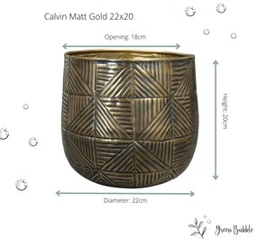 Pot Calvin matt gold