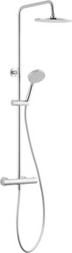 Saqu Eurotrend 225 regendoucheset met 4 straalsoorten Ø23cm chroom