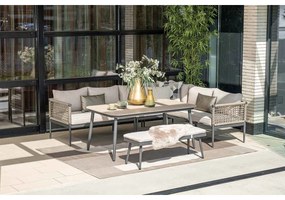Garden Impressions Burela lounge dining set 5-delig rechts - taupe