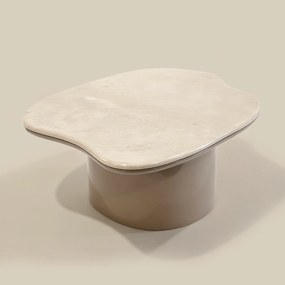 Salontafel Hoogglans Marmer Organisch - 100 X 76cm.