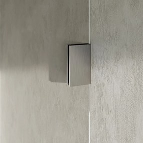 Brauer Void profielloze inloopdouche 90cm met 40cm zijwand RVS geborsteld PVD