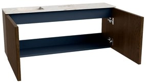 Mondiaz Joya DLux 100cm toiletmeubel walnut met wastafel faye links 1 kraangat frappe