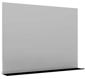 Allibert Sitio spiegel 80x70cm met planchet zwart mat 826181