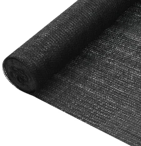 vidaXL Privacynet 75 g/m² 3,6x25 m HDPE zwart