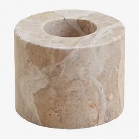 Seravento Kandelaar Van Natuursteen Beige Marmer Panther - Sklum