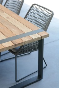 Taste by 4 Seasons Vitali eetset antraciet met Alto tafel Ø 180 x 100 cm * SALE *  Tuinset    houtkleur weerbestendig