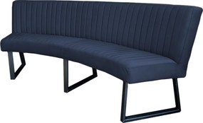 Eetkamerbank - Hengelo - stof Element blauw 13 - geschikt voor ovale tafel 200 cm