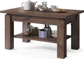 ASTORIA bruine eik, opklapbare salontafel