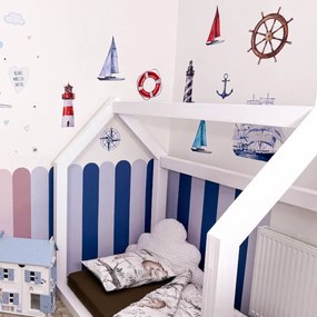INSPIO Muurstickers - Marineblauwe set