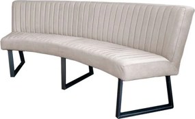 Eetkamerbank - Hengelo - stof Element zand 17 - geschikt voor ovale tafel 200 cm
