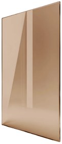 Saniclear Bronze douchewand 120x200cm brons glas