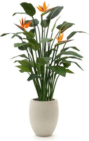 Kunstplant Designplants Luca Lifestyle | Oranje Kunststof | Inclusief bloempot | Geschikt voor buiten en binnen | Kees Smit Tuinmeubelen