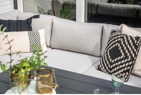 Garden Impressions Malakka loungebank 3-delig - donker grijs