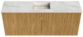 Mondiaz Joya DLux 100cm toiletmeubel oak met wastafel faye midden 1 kraangat ostra
