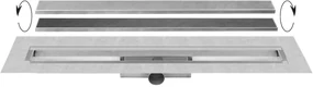 Easy Drain Compact 50 TAF afvoergoot 70 cm rooster als zero of tegel design RVS