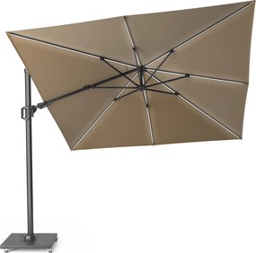 Platinum Challenger zweefparasol T2 300 cm x 300 cm glow taupe