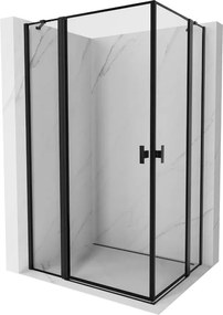 Mexen Mist Duo douchecabine scharnierend 90 x 70 cm, zwart frame, zwart - 8A4-090L-070P-70-70