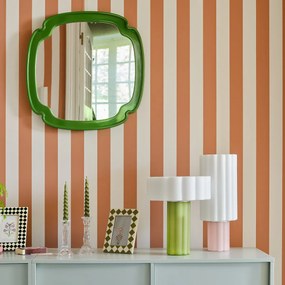 Tafellamp, van gekleurd glas en opaalglas, JUSTYNA
