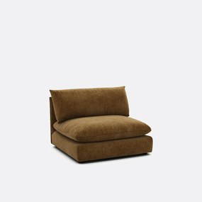 Fauteuil voor modulaire zitbank, in gemêleerd polyester, Malo