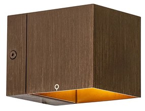 Moderne wandlamp donkerbrons - Transfer