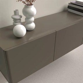 Hangend Tv-meubel Taupe 194 Cm - 194x35.5x35cm.