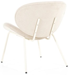By-Boo Ace Beige Fauteuil Retro Design
