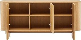 Eiken Dressoir Scandinavisch - 160x42x75cm.