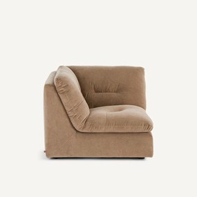 Modulaire 90° hoek in stonewashed fluweel, GIULIANO