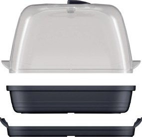 Prosperplast Respana Table Greenhouse - Kweekbak met deksel - 25,7 x 19,6 cm - Antraciet
