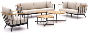 + 10% kassakorting | Stoel-bank loungeset Apple Bee | 6 personen | Loungeset Beige | Aluminium | Kees Smit Tuinmeubelen