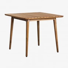 Vierkante Keukentafel 90x90 Cm In Acaciahout Tenay Acacia Bruin - Sklum