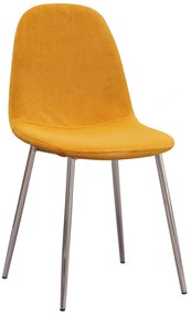 Chrome Teok Stoel Fluweel