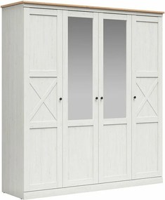 Kledingkast Talvena 102, Artisan eiken, Anderson den, 220x203x58cm, 186 kg, Kledingkast deuren: Met scharnieren, Aantal planken: 12, Aantal planken: 12