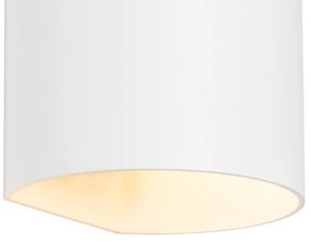 Moderne wandlamp wit met lichteffect - Sabbio Modern G9 cilinder / rond Binnenverlichting Lamp