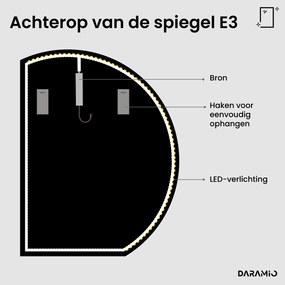 Ronde spiegel met verlichting E3