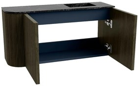 Mondiaz Joya DLux 80cm toiletmeubel ronding links shadow met wastafel faye rechts 1 kraangat lava