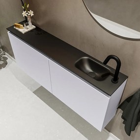 Mondiaz Ture 120cm toiletmeubel cale met wastafel urban rechts 1 kraangat