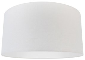 Stoffen lampenkap wit 50/50/25 Modern rond