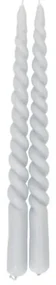 Dinerkaars gedraaid, lavendel, 29 cm, set van 2