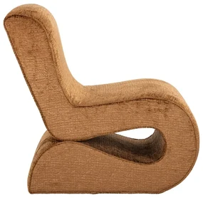 Richmond Interiors Frankie Design Fauteuil Ronde Vormen Cognac