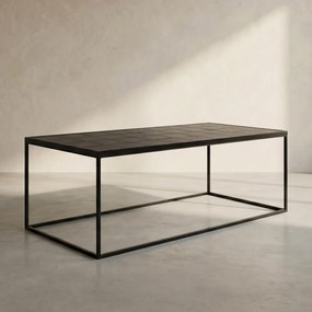 Zuiver Glazed Salontafel Met Keramische Tegels Zwart - 93 X 43cm.