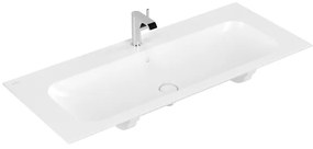 Villeroy & Boch Finion Meubelwastafel - 1200 x 500 x 160 mat stone white (wit) CeramicPlus - met verdekte overloop - ongeslepen 4164CBRW