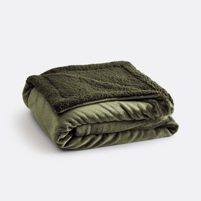 Plaid in fleece en sherpa, Maxine