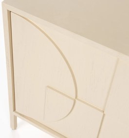 Zuiver Faces Tv-meubel Beige Hout Met Patroon - 160x40x60cm.