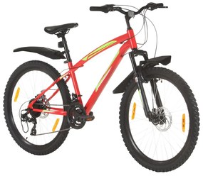 vidaXL Mountainbike 21 versnellingen 26 inch wielen 42 cm rood