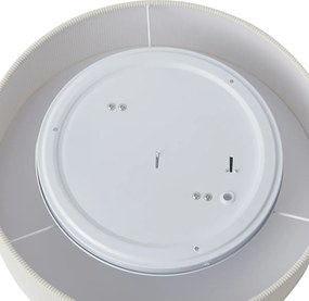 Moderne plafondlamp wit met velours kap 38cm 2-lichts - Luz