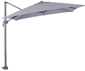 Garden Impressions Zweefparasol Hawaii S 250x250 - donker grijs - licht grijs