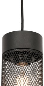 Industriële hanglamp zwart - Jim Industriele / Industrie / Industrial E27 rond Binnenverlichting Lamp